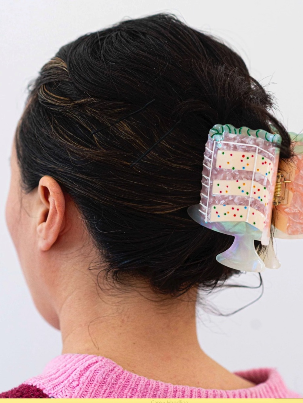 Jenny Lemons X Magnolia Bakery Confetti Cake Hair Claw Clip Nwt — image 2 of 8